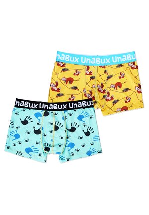 Unabux 2-PACK FIVE FINGERS MIX - Kurze Boxershorts - light yellow