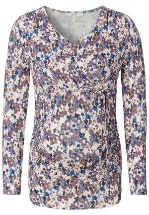 LONG SLEEVE ALLOVER PRINT - Camisola de manga comprida - blue
