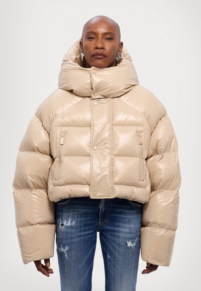 DSQUARED2 ICON PUFFER KABAN - Μπουφάν με πούπουλα - beige