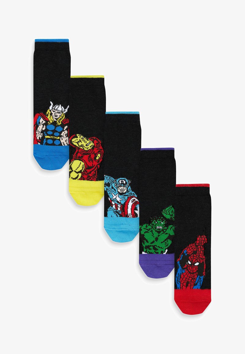 Next 5 PACK RICH - Ponožky - black marvel avengers