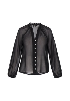 faina, Button-down blouse - black