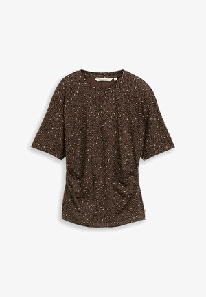 TOM TAILOR DENIM, T-SHIRT MIT LEO-PRINT - Camiseta estampada - brown black leo print