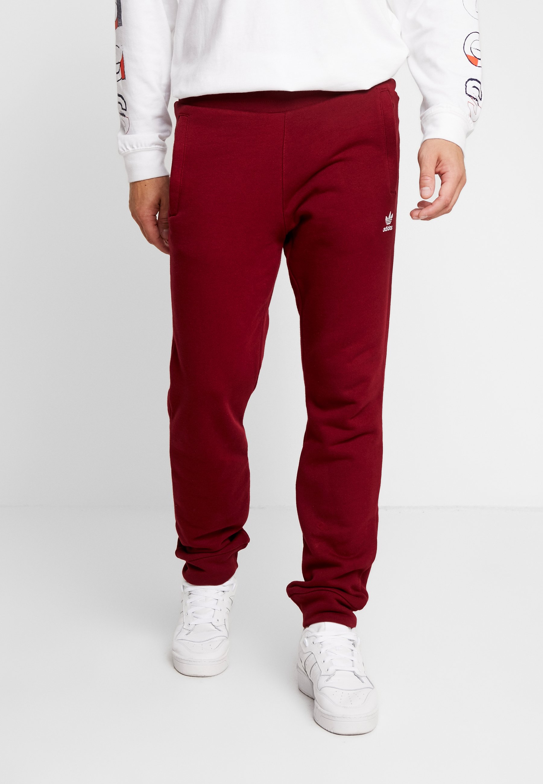 burgundy tracksuit bottoms