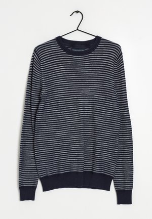 Stickad tröja - dark blue