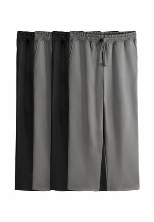 REGULAR FIT - 4 PACK - Jogginghose - black grey