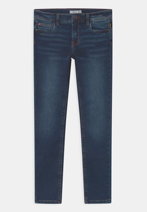 NKMTHEO - Džíny Slim Fit - dark blue denim