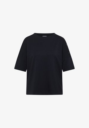 Cecil, DROPPED SHOULDER SHIRT MIT KNÖPFEN - T-shirt imprimé - urban dark blue