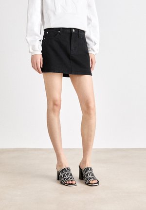 SKIRT - Denim skirt - black