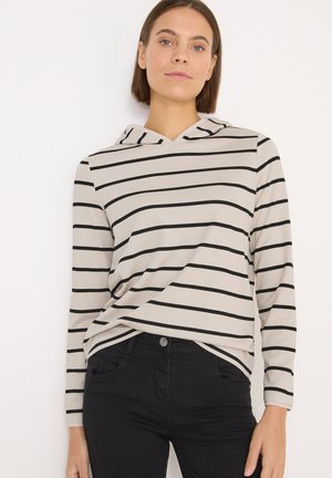 GESTREIFTES - Jersey con capucha - grau