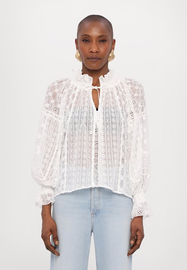 NORAH EYELET TIE PEASANT - Blouse
