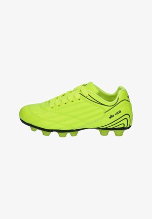 LICO SOCCER CHAMP - Fußballschuhe für festen Untergrund - lemon schwarz
