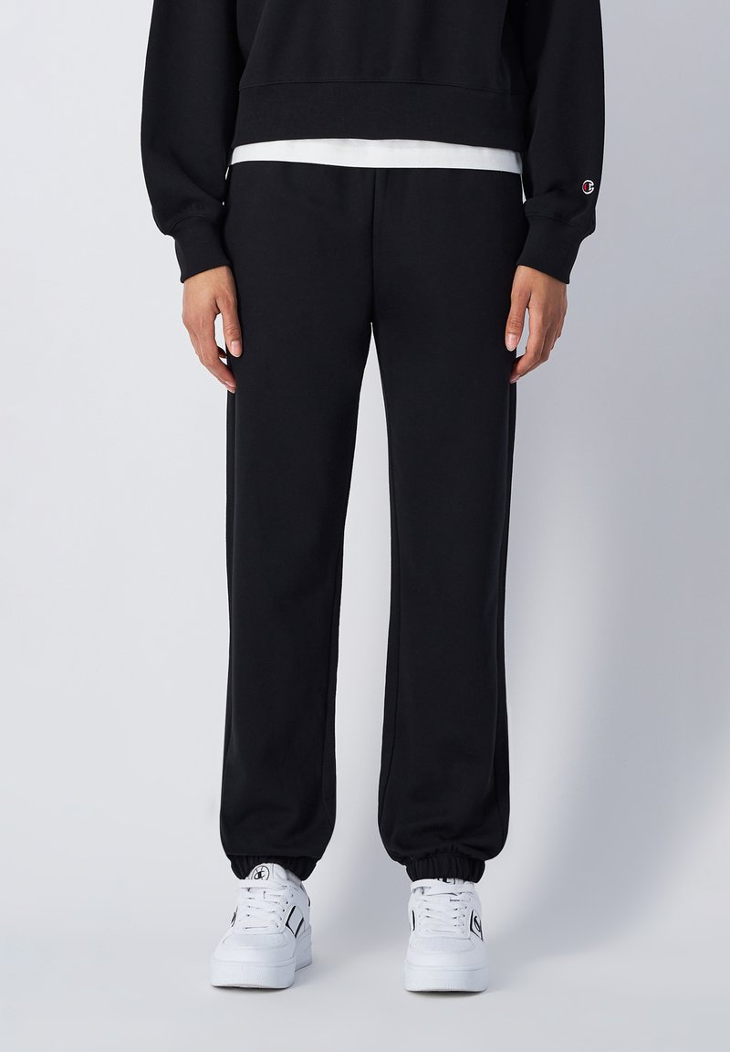 Champion ELASTIC CUFF SCRIPT SHOP - Pantalon de survêtement - black