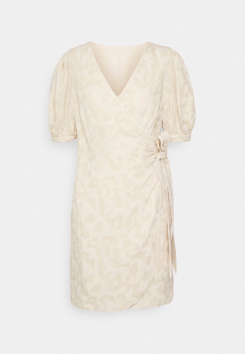 Object Petite OBJKATRIN SHORT DRESS - Vestido de dia - sandshell