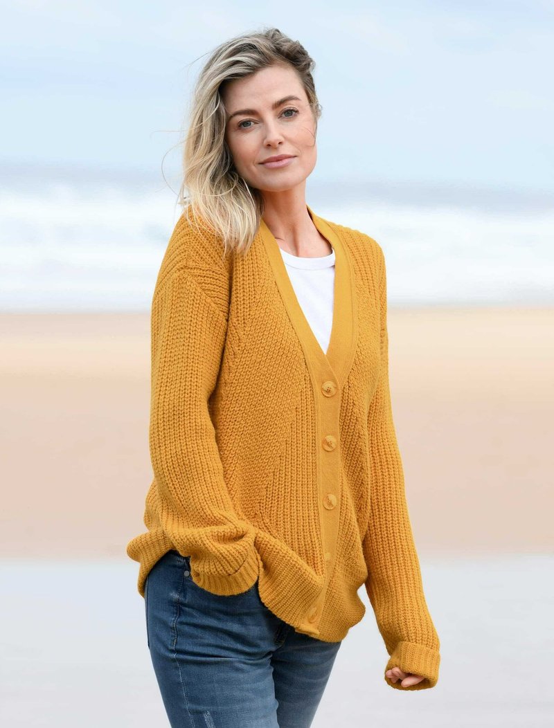 Damen Strickjacken | basically you Strickjacke ockergelb/ocker - MU05373 Damen Strickjacken | basically you Strickjacke ockergelb/ocker - MU05373