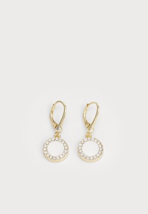 INLAY DROP - Naušnice - gold-coloured/white