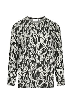 Strickpullover - anthra-white