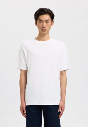 Selected, SLHCOLMAN O NECK TEE - Basic póló - bright white