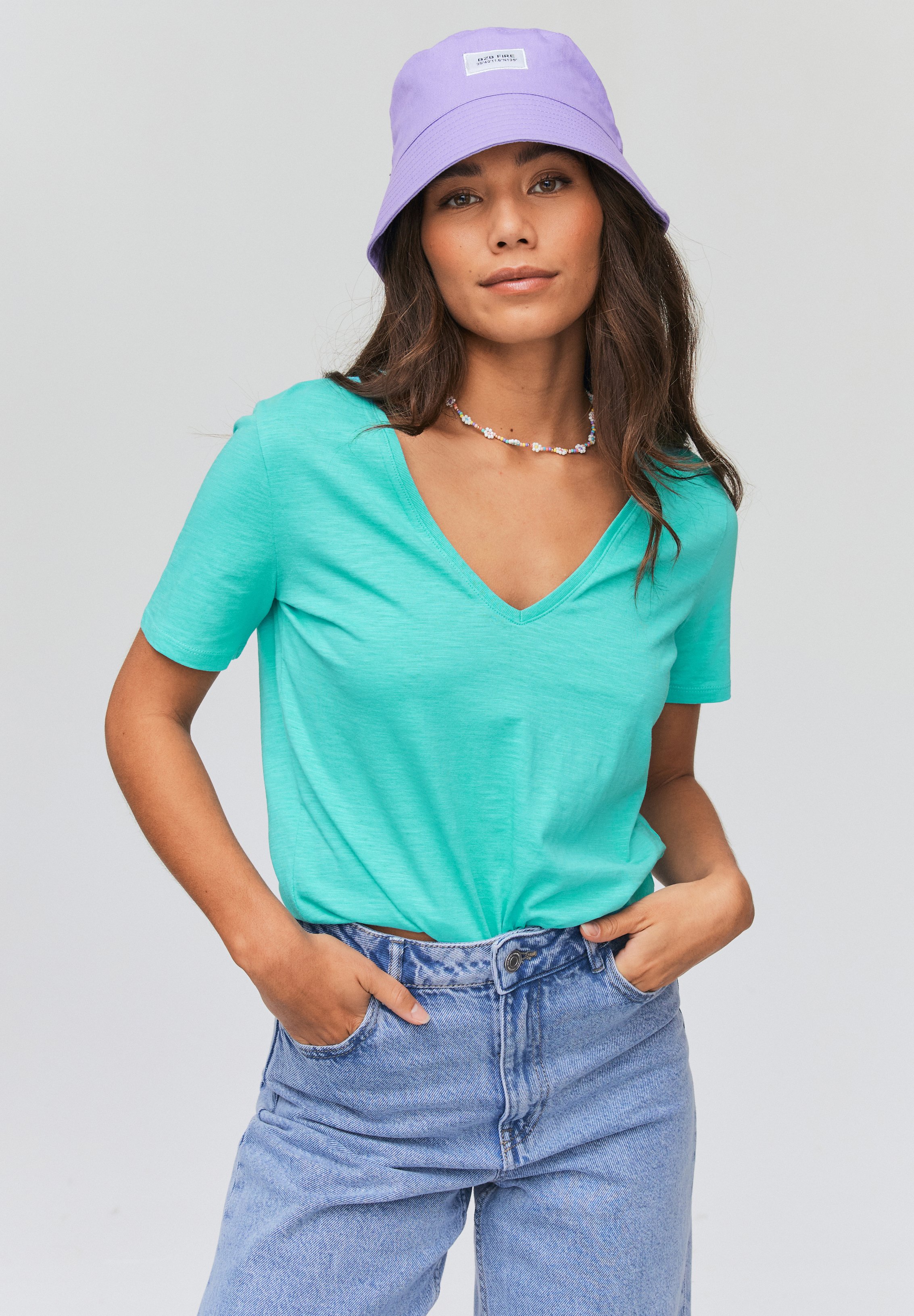 T-shirt Basique Bluezoo Pour Garçon 9-10 Ans - Bleu, Manches Longues, Coton