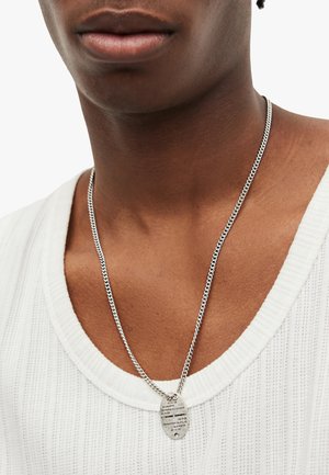 AllSaints SIGNATURE DOG TAG PENDANT  - Necklace - silver coloured
