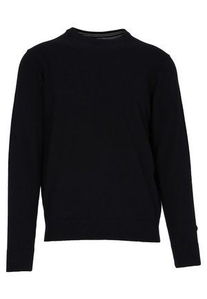 bugatti O NECK - Strickpullover - black