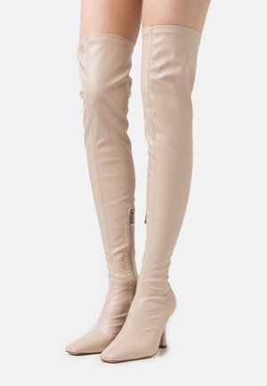 OPYUM - Over-the-knee boots - cream
