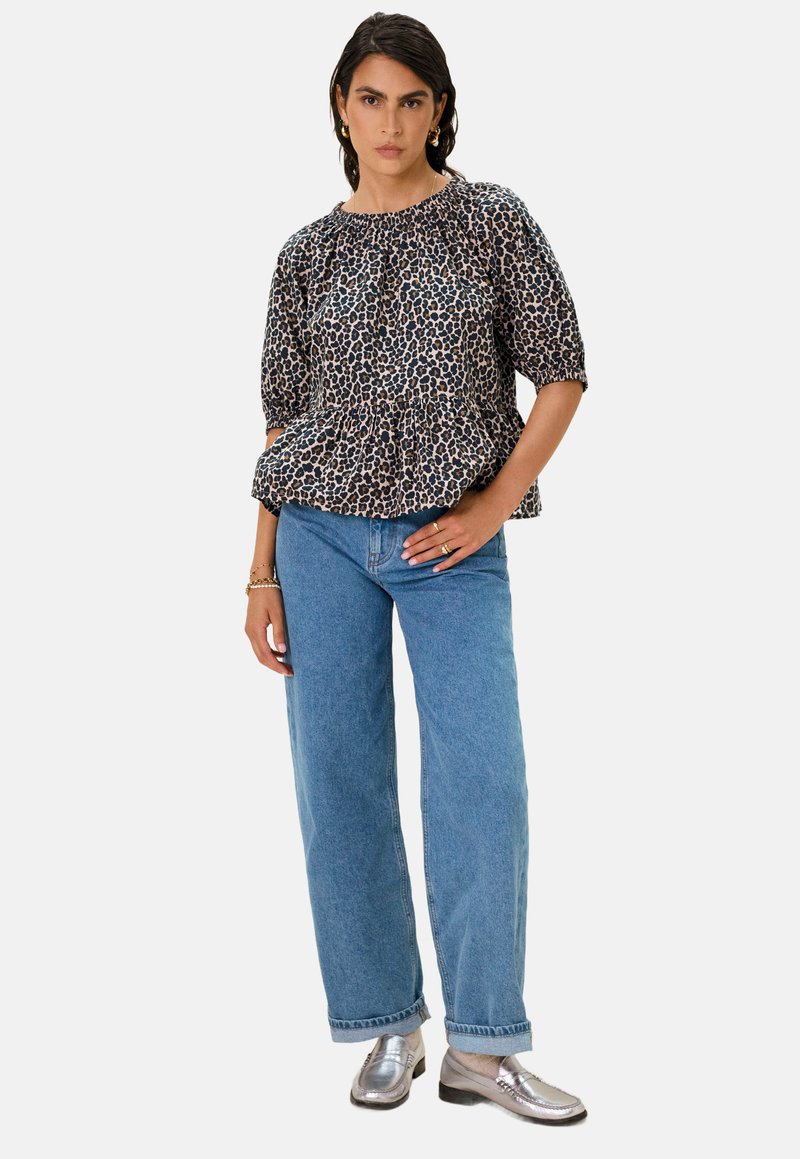 Sissy-Boy MIT LEOPRINT - Blouse - braun