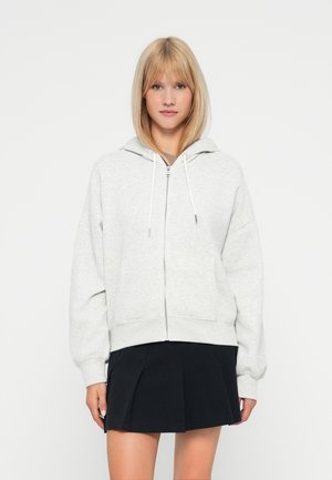 ESSENTIAL SUNDAY HOODED - Majica s kapuljačom i patentnim zatvaračem - grey