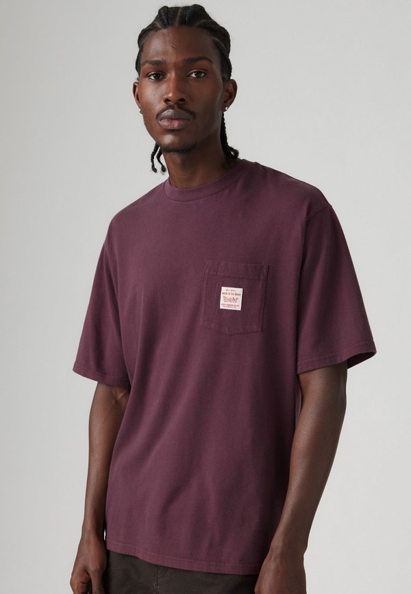 WORKWEAR TEE - Basic T-shirt - deep burgundy