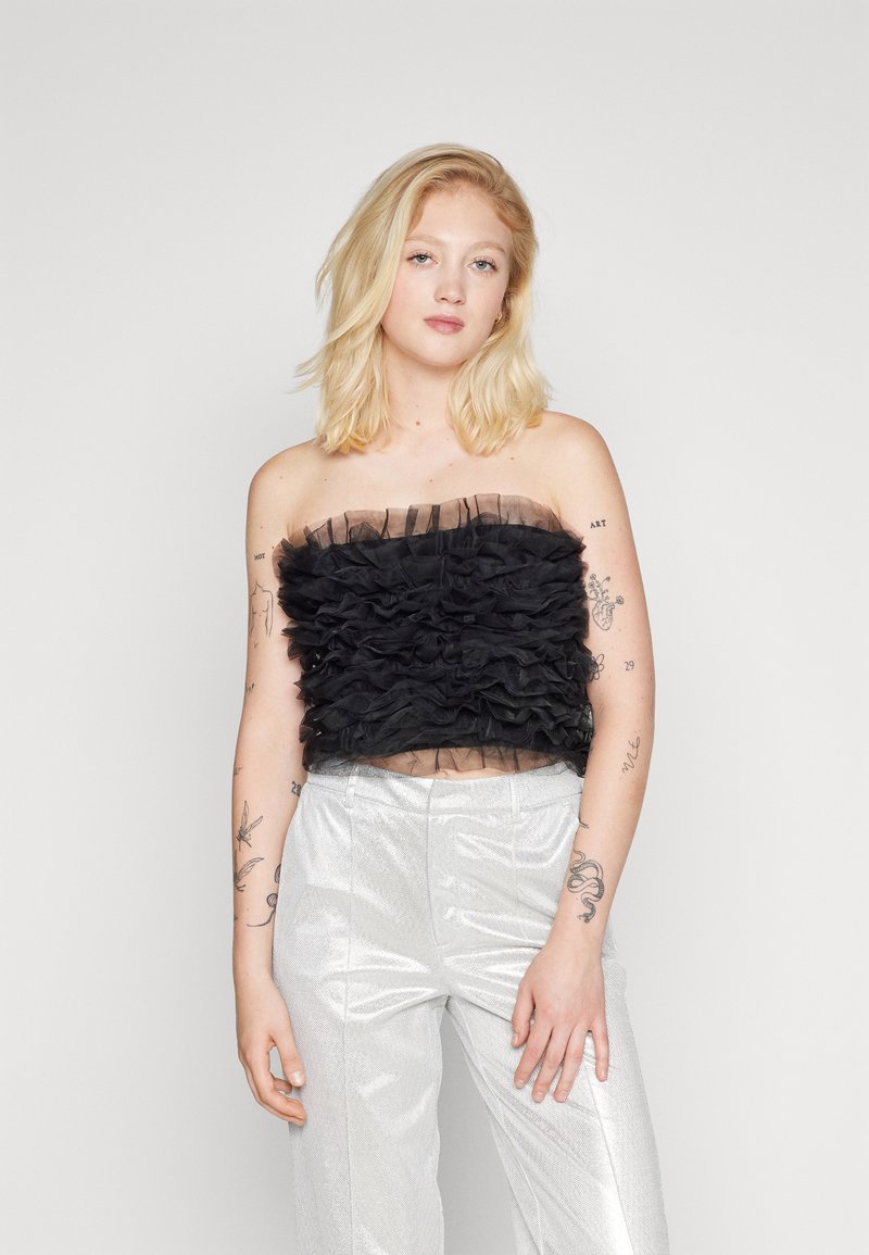 Sister Jane CHA CHA RUFFLE BANDEAU - Topp - black