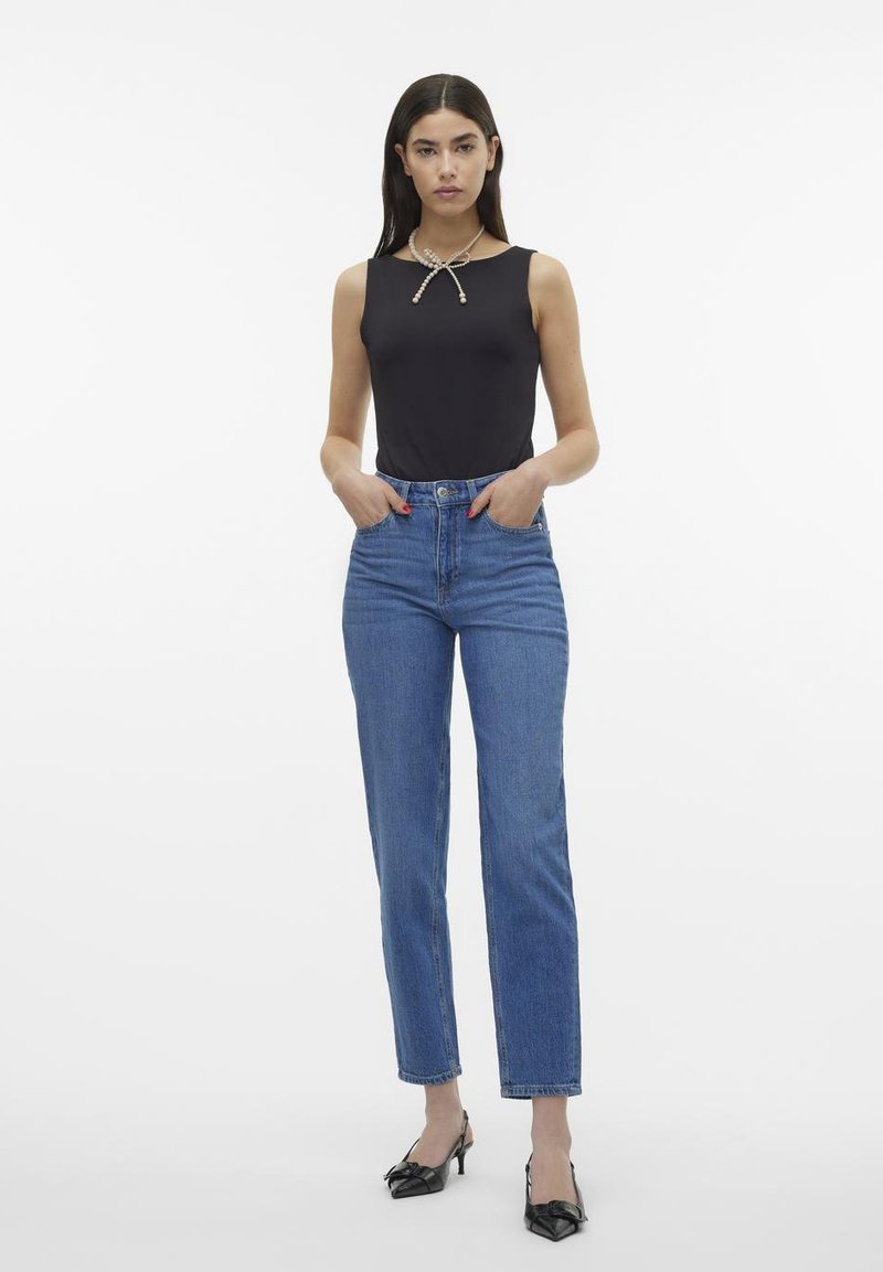Vero Moda Mom jeans blauw denim/bluedenim