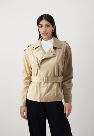 GIUBBOTTO NAVETTA - Faux leather jacket - camel