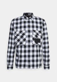 CHECK SHIRT - Camisa - black/bright white