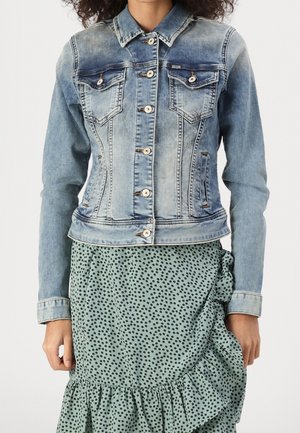 Jeansjacka - bleached denim