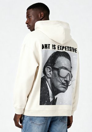 ART IS EXPENSIVE DALI UNISEX - Felpa con cappuccio - off white