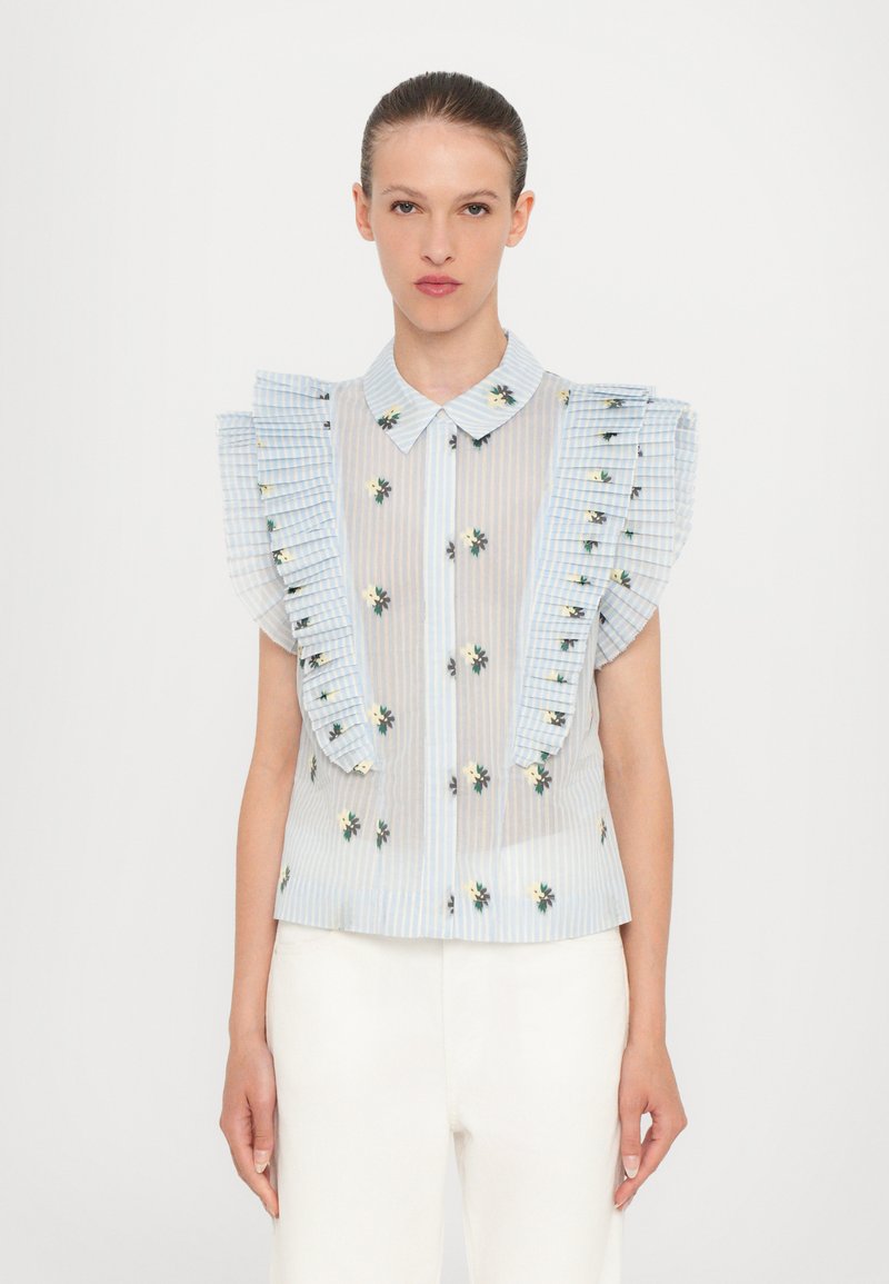 MUNTHE - MUST - Button-down blouse - light blue, Enlarge