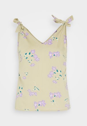 Pieces PCLILIANA V NECK - Top - light green