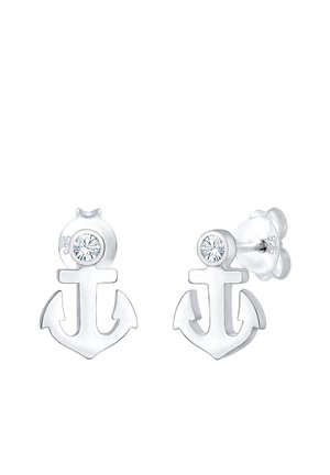 SPARKLING ANCHOR - MIT KRISTALLEN VON SWAROVSKI® - Boucles d'oreilles - silberfarben