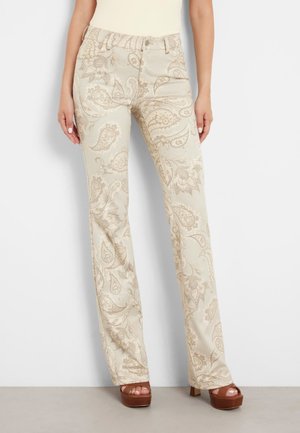 Guess STAMPA PAISLEY - Stoffhose - beige multi