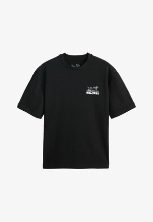 Next, REGULAR FIT - HEAVYWEIGHT PINK PANTHER GRAPHIC NAVY RELAXED FIT T-SHIRT . - Print T-shirt - navy blue