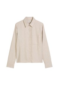 BLOUSE COLLAR LONG SLEEVES CHEST POCKET - Overhemdblouse - chalky mauve melange