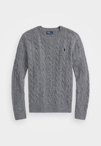 CABLE KNIT WOOL CASHMERE JUMPER - Maglione - battalion grey heather