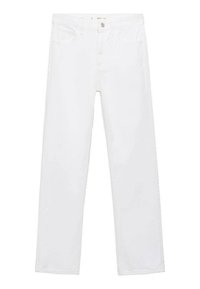 Mango MATILDA STRAIGHT-FIT MID-RISE Vaqueros rectos white