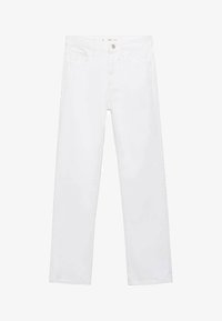 Mango MATILDA STRAIGHT-FIT MID-RISE Vaqueros rectos white