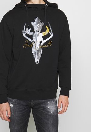 Felpa con cappuccio - black