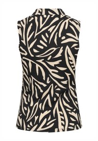Kaffe KAKATRINE PRINTED - Débardeur - black deep w. sandshell lines