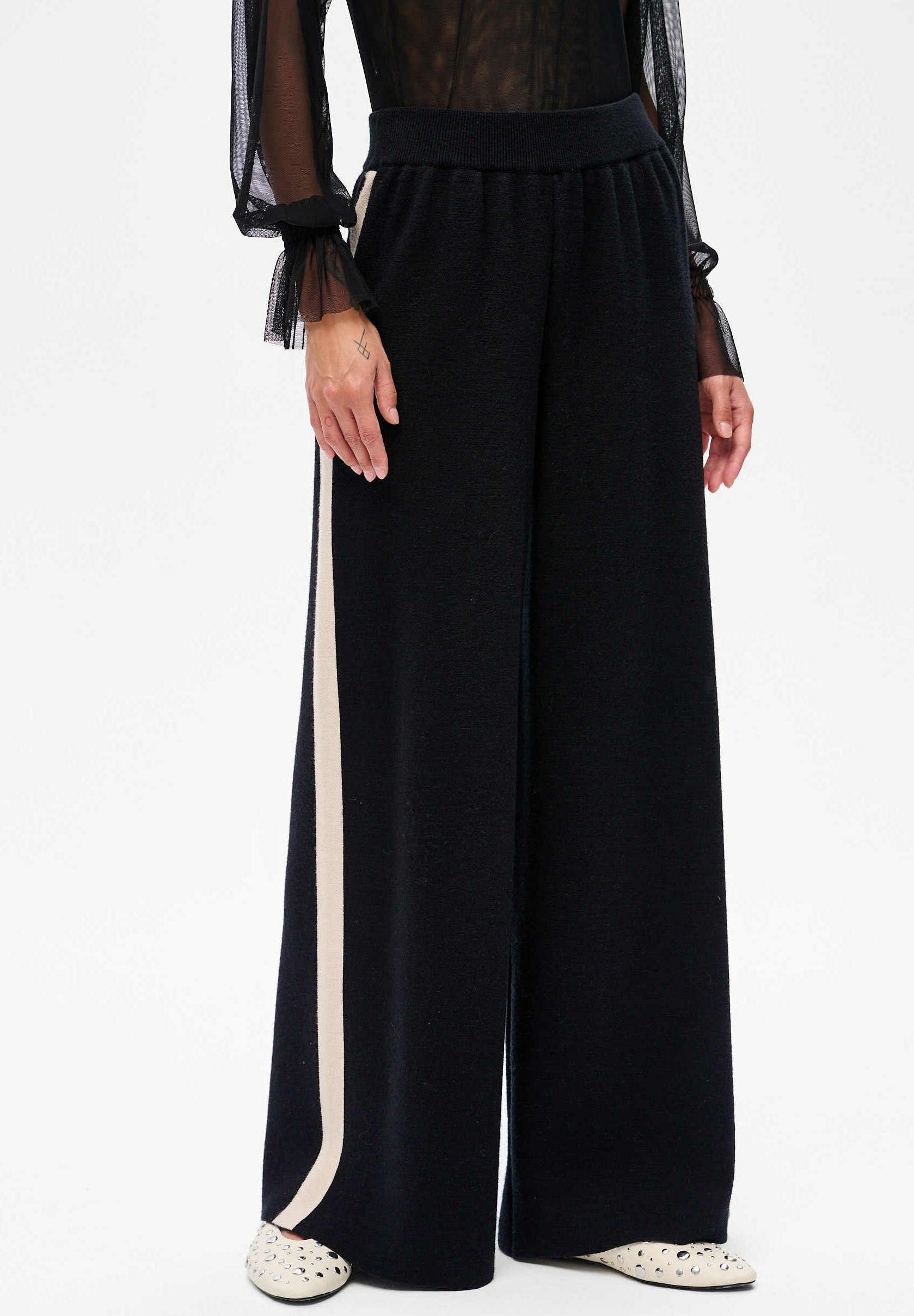 Pantalon De Survêtement Femme VIVISENCE - Taille Élastique, Jambes Larges, Tissu Doux Coton - Confort Maison, Sport, Balade - 3