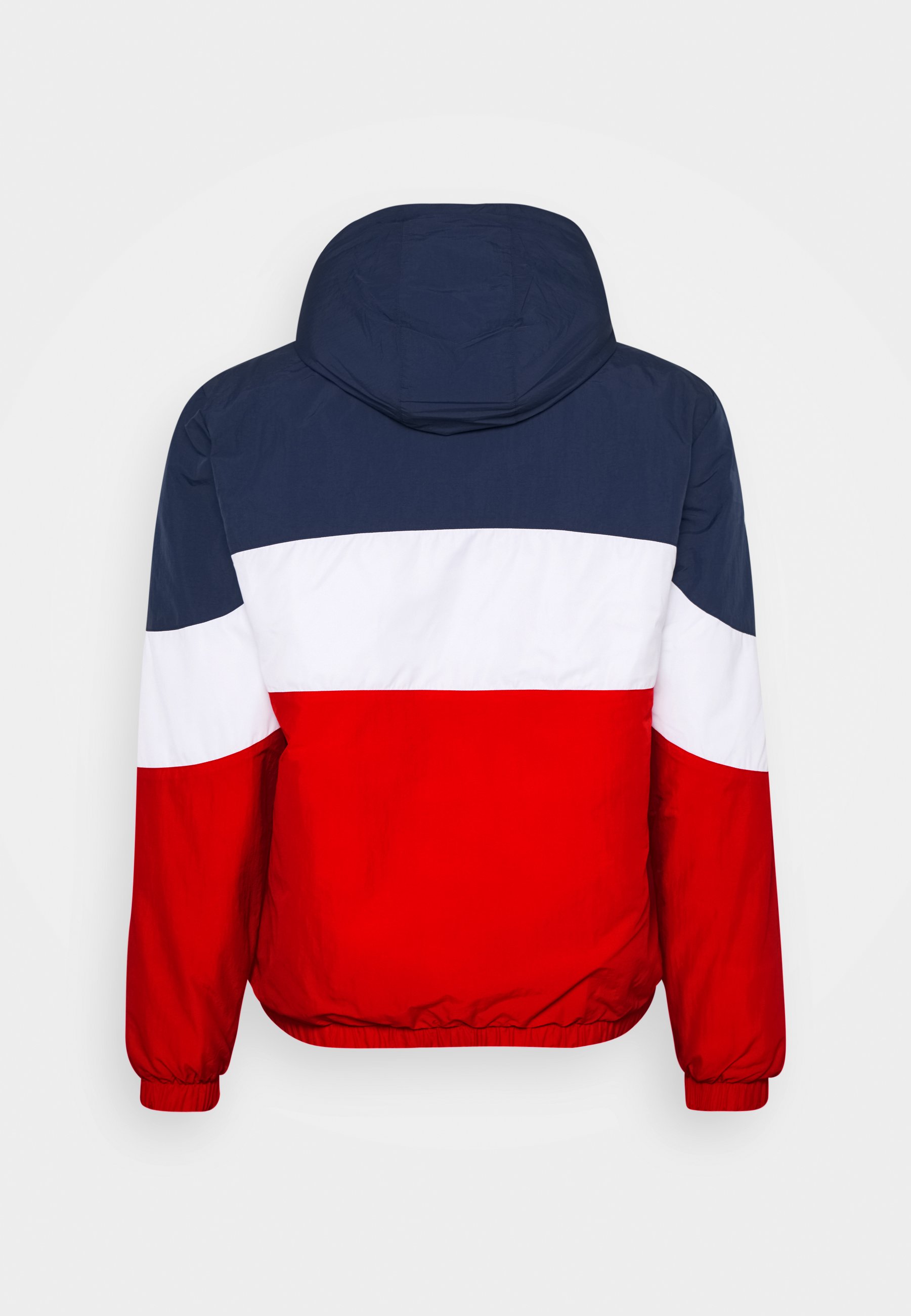 red blue and white adidas jacket