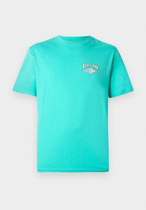 DAZED AND TUBED TEE UNISEX - T-shirt imprimé - light aqua