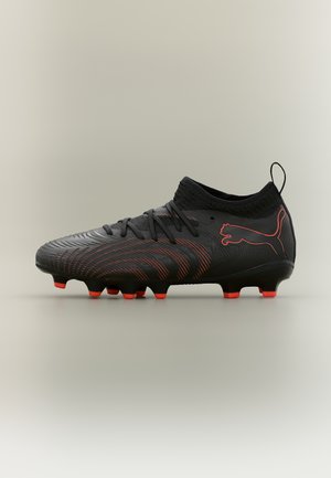 FUTURE 9 MATCH FG/AG JR UNISEX - Ποδοσφαιρικά παπούτσια για τεχνητό χλοοτάπητα - black/glowing red/strong gray
