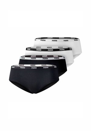 SOFT BUND LOGO 4ER PACK - Briefs - schwarz/weiß